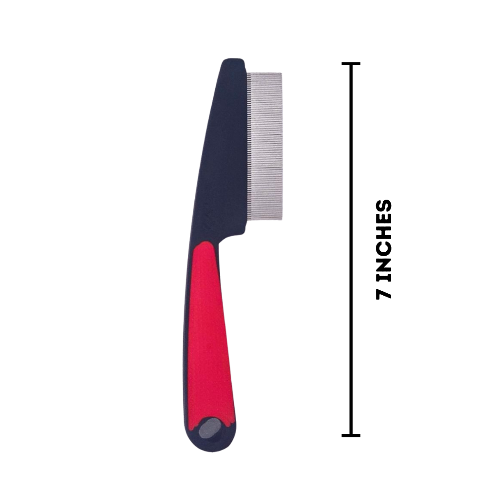 Pet Grooming Combo Set – Large Nail Trimmer, Flea Comb & Rectangular Slicker Brush for Dogs & Cats – Professional Nail Cutter, Flea Removal & Detangling Brush – Grooming Kit for Pet Care