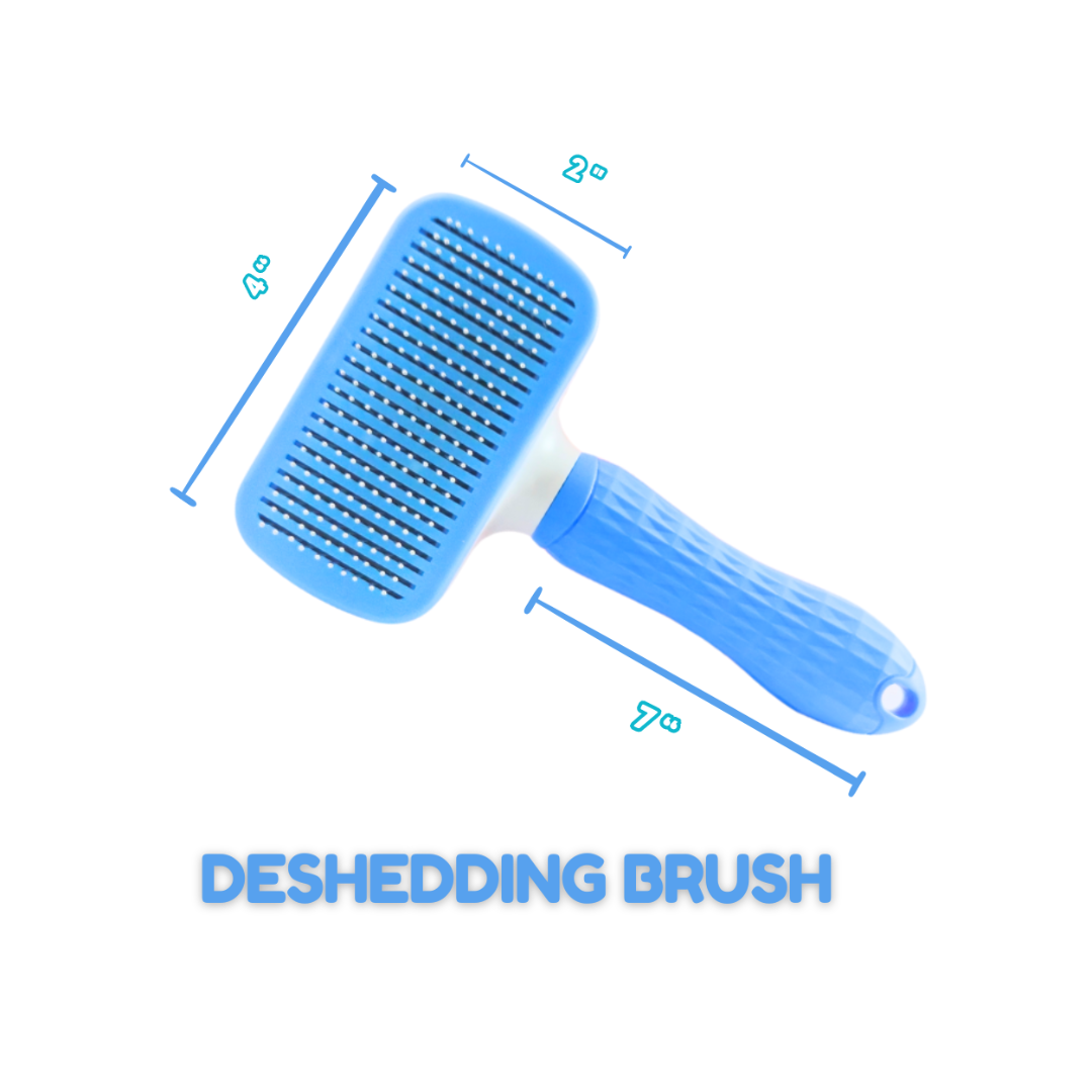 Pet Grooming Combo Set – Large Nail Trimmer, Flea Comb & Rectangular Slicker Brush for Dogs & Cats – Professional Nail Cutter, Flea Removal & Detangling Brush – Grooming Kit for Pet Care