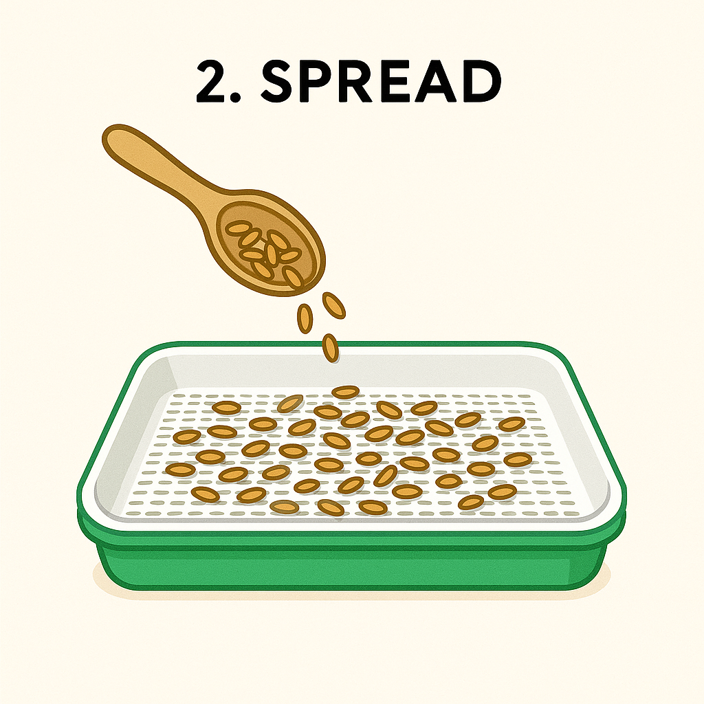 Reusable BPA-Free Microgreens Growing Tray – Soil-Free Hydroponic Sprouter with Lid & Drain Holes for Wheatgrass, Sunflower, Basil – Indoor Kitchen Garden, Easy Clean & Low Maintenance (Pack of 1)