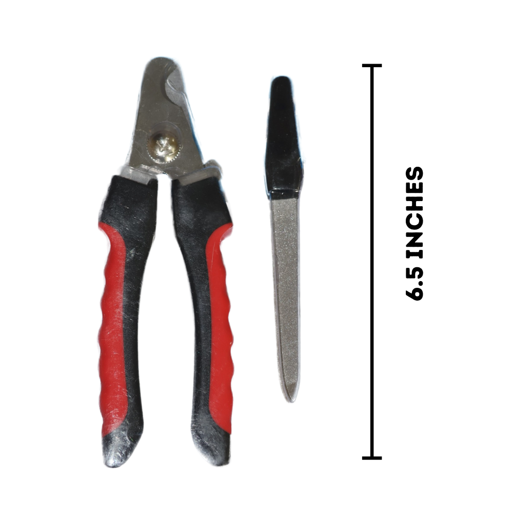 Dog Grooming Tools, Large Flea Comb and Nail Clipper for Dogs and Cats